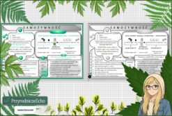 Sketchnotka/notatka „Samożywność” w pdf. Biologia. Klasa 5. Dział „Budowa i czynności życiowe organizmów”.