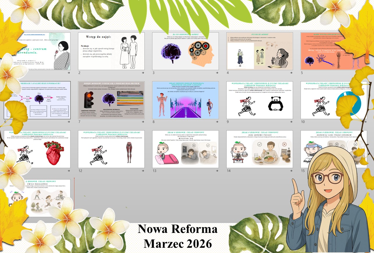 Prezentacja multimedialna w PowerPoint do edycji „Mózg - centrum dowodzenia” wykonana na podstawie podręcznika „Przyroda” Nowa Era. Przyroda 4. Dział „Jak działa moje ciało?".
