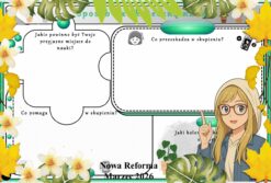 Karta pracy z przyrody do klasy 4 "Sposoby na skuteczną naukę". Przygotowana na podstawie podręcznika „Odkrywam przyrodę” wydawnictwa Nowa Era. Dział "Spotkanie z przyrodą".